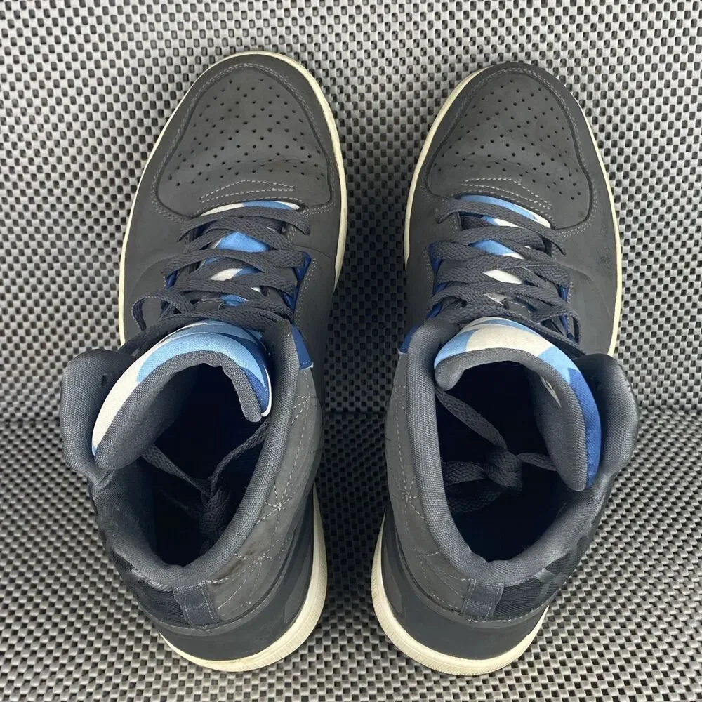 Nike Air Jordan 1 Flight 3 Sneakers Mens 12 Gray Blue Lace Up